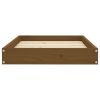 Dog Bed Honey Brown 28.1"x21.3"x3.5" Solid Wood Pine